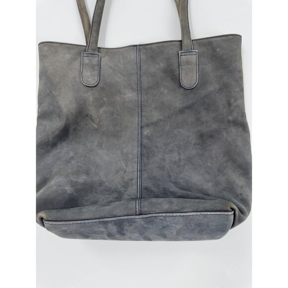 Hobo International Leather Tote Bag Soft Gray Spacious Interior - Picture 3 of 16